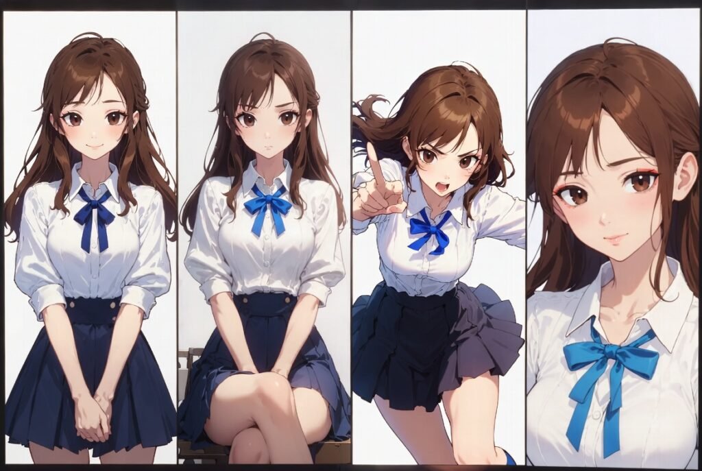 SeaArt AI LoRA training example showing consistent character creation 2026