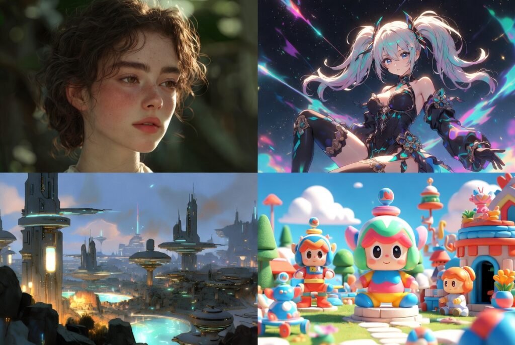 Examples of high-quality AI art generated with SeaArt AI review 2026