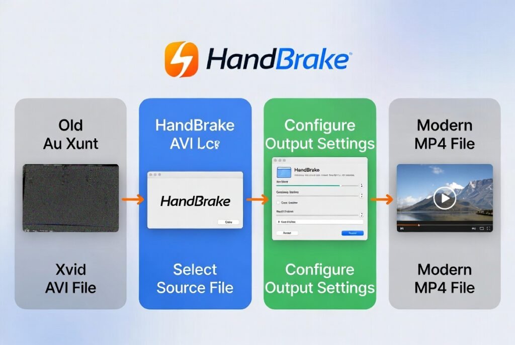 convert xvid to mp4 handbrake 2026 alternative