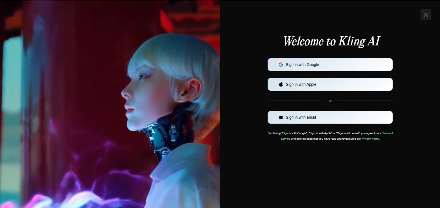 login-signup-kling-ai