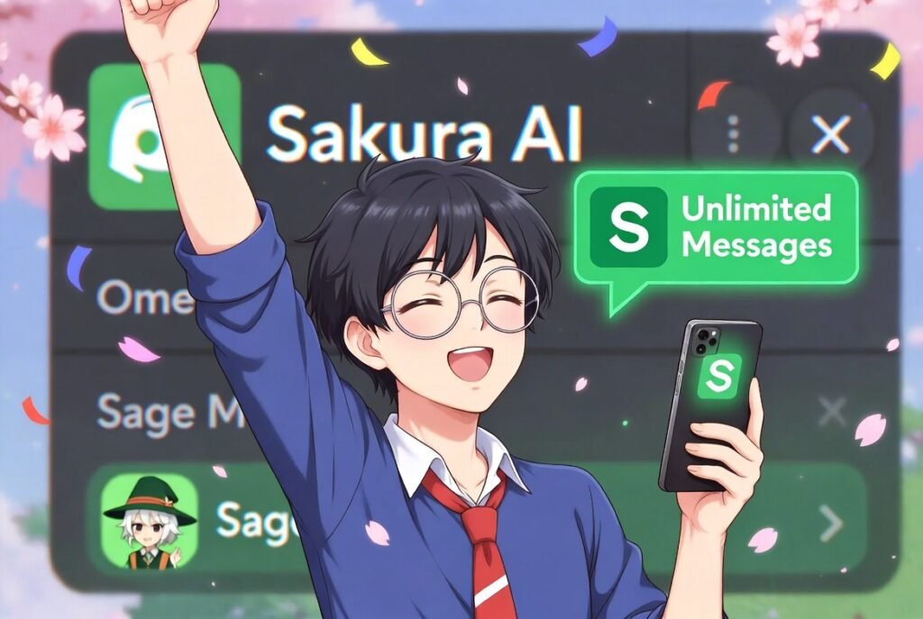 sakura ai discord sage unlimited messages free 2026