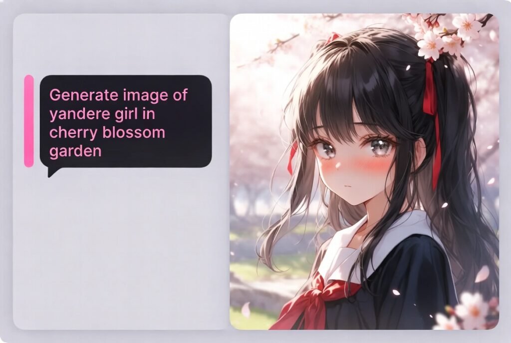 sakura ai image generation example 2026 anime style